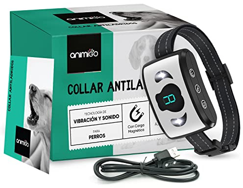 Collare Antiabbaio per Cani Educativo e Innocuo, Collare Cane Vibrazione con 8 Livelli e Suoni Regolabili, Collare Addestramento Cani Fino a 70kg, Senza Scossa, Ricaricabile, 7 Livelli di Sensibilità