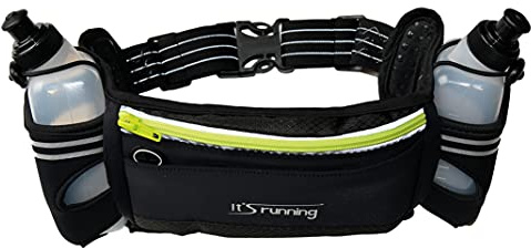 It's Running Unisex – Hydra Running Bälte Vuxen Löpbälte, Svart, Unisize