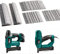 NEU MASTER Heavy Duty 1/4 Narrow Crown Staples（16-19mm-200pcs） and 18GA Brad Nails(15-20-25mm-400pcs) Combo Kit for NTC0040, NTC0023,1600-Count [Nail Gun Not Included]