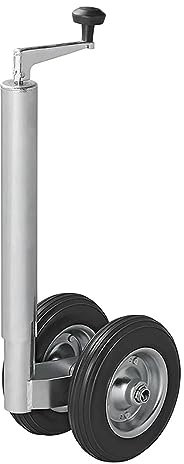 Ruota di supporto per rimorchio, 48 mm, con pneumatici in poliuretano massiccio, 200 x 50 mm, per roulotte