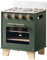 ROBOTIME Horno de cocina de juguete de madera vintage para niños, horno de juego de simulación con bandeja para hornear y alimentos de juego, juego de cocina de madera, para niñas y niños de más de 3