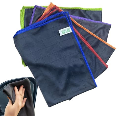 Generico Rags di piatti, tessuti per lavare i piatti - 5x panni di lavaggio da cucina per piatti - Asciugamani rapidi assorbenti morbidi, panni da lavaggio da 40x60 cm per cucina, soggiorno, bagno