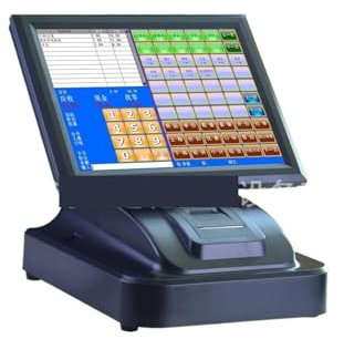 Elektronische Registrierkasse, T86H Registrierkasse All-in-One-Touchscreen 15-Zoll-Registrierkasse, Bestellautomat for Fast-Food-Teeläden Für Einkaufszentren und Convenience Stores