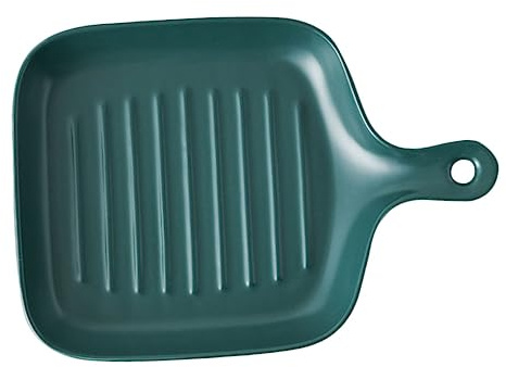 Cabilock 1 Pz pirofila in porcellana teglia per il pane Telaio da forno piastra per la cottura del pane piastra da forno utensili da cucina teglia da cucina ceramica Green