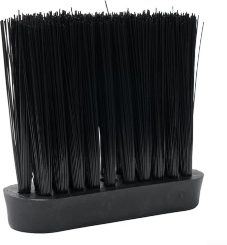 Cabezal de cepillo de escoba de mango de plástico de repuesto para herramientas de chimenea diseñado para limpieza de hogar (S)