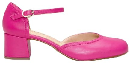miMaO Zapatos Anchos con Pulsera Fucsia, EU 35
