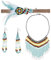 W WIDMANN MILANO Party Fashion 95720 - Indianerin Schmuck Set 3-teilig, Haarband, Ohrring und Kette, Mottoparty, Karneval