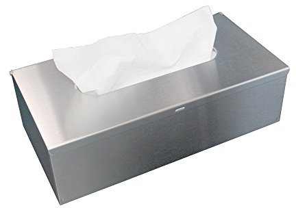junsun Rechteck Papier kosmetiktuchboxen Cover holder-wall montiert oder freistehend Verwendung für Aufsatzwaschtisch, Tische – Edelstahl, gebürstet Nickel 9.84 W x 5.12 D 2.87 H gebürsteter nickel