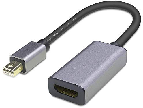 Orbsmart Mini DisplayPort 1.2a auf HDMI 2.0 Adapter - 4K@60Hz (Ultra-HD) & 3D aktiver Adapter | Thunderbolt Mini DP 1.2a to HDMI 2.0 | Signalwander | Kabel | Stecker