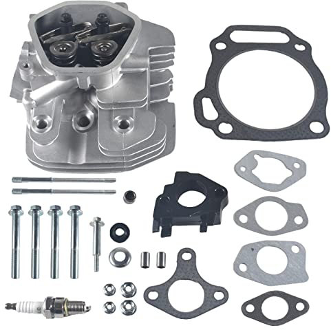 GOIRTUTSS Assembled Cylinder Head Kit for Honda GX340 GX390 11HP 13HP with Rockers Valves Springs Gaskets Bolts