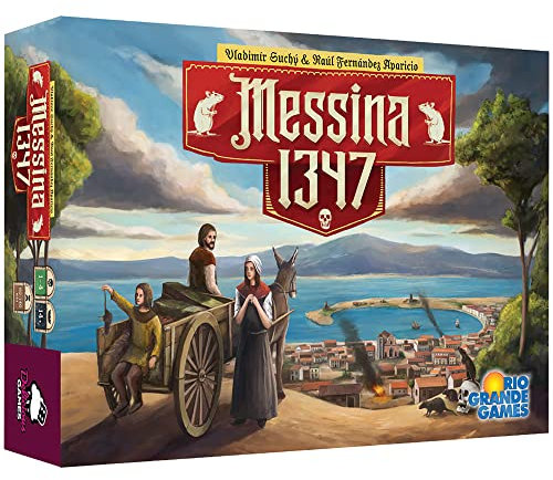 RIO Grande Games ACH Messina 1347 - Strategie-Brettspiel, Rio Grande Spiele, Alter 14+, 1-4 Spieler, 90-120 Min
