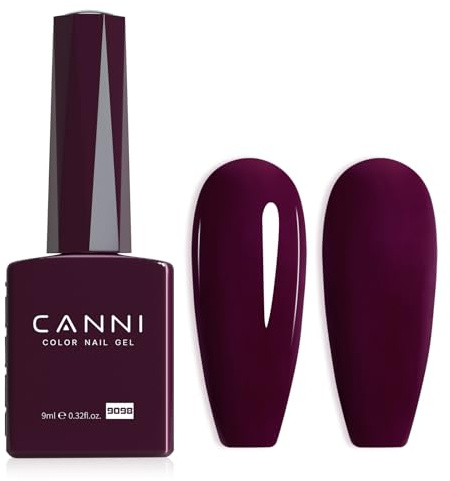 CANNI Esmaltes Semipermanentes de Uñas en Gel cráter marrón crater brown Pintauñas Semipermanentes Apto Para Principiantes Manicura 9ml