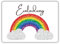 celebr8te 12x Einladungskarten mit Regenbogen Glitzer Motiv - Für den Kindergeburtstag von Mädchen - Bunte Geburtstagseinladungen inkl. Messenger Bild & Urlaubsgutschein