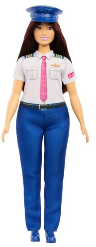 Barbie Careers Muñeca piloto con uniforme de aviación