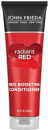 John Frieda Radiant, Boosting Conditioner, Hydrates and Enhances Red Tones with Pomegranate Extract and Vitamin E for Natural or Color-Treated Red Hair, 8.3 Oz