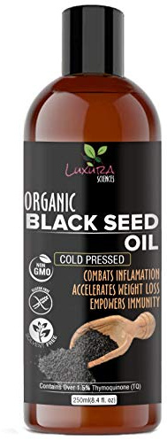 Luxura Sciences Natural Cold Pressed Kalonji Black Seed Hair Oil for Hair Growth (250ml)