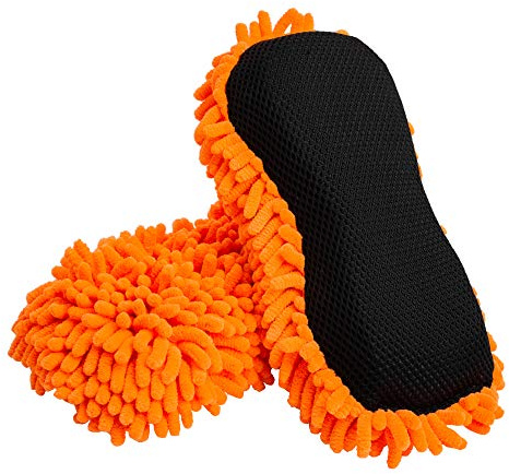 SCRUBIT Microfiber Car Wash Sponge - Non-Scratch Wash Mitt Microfibers for Cleaner Cars, Great for Everyday Cleaning - Automobile Cleaning Sponges Essential Part of Any Washing Kit - 2 Pack