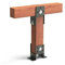 1 Stück 4 mm Schwerlast Balkenschuhe Pergola Pfostenanker Pfostenträger Reiteranker (Breite (B): 100 mm; Form: B)