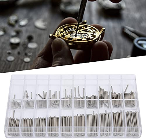 Kit de reparación de correa de reloj de acero inoxidable, pasador de correa de reloj de 1,0 mm de grosor, accesorios de reparación de reloj con barra de fricción de 8-27 mm para relojero