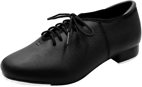 Stepp Skor,s.lemon Slätt Läder Oxford Dansskor Tap Shoe för Dam Herr