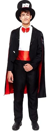 Partilandia Costume de magicien professionnel élégant pour homme
