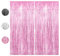 Lametta Vorhang Rosa,Glitzervorhang,Fransenvorhang 2 Stück 1x2m,Lametta Vorhang Pink,Vorhänge Rosa,Glitzer Vorhang,Rosa Deko,Prinzessin Geburtstag Deko,Deko Rosa,Geburtstagsdeko Rosa