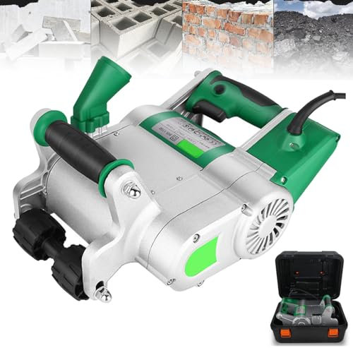 Hydravex 1100W Wall Line Cutter, Wall Slotting Machine, Electric Handheld Floor Wall Groove Cutting Machine Brick Wall Chaser Metalworking for Wall Slotting Machine,25mm