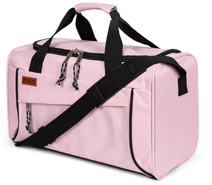HEYO Sporttasche Reisetasche für Damen und Herren Handgepäck 40x20x25 cm für Reisen Fitness & Gym – Leicht Wasserdicht (Rosa, 40x20x25 cm)