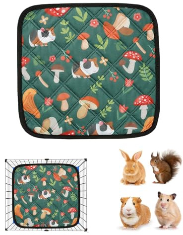 Unterlage für Meerschweinchenkäfig, wiederverwendbar, für Meerschweinchenkäfig, zum Schlafen, Spielen, Reinigen, für den Innen- und Außenbereich, Wohnung, Tiere