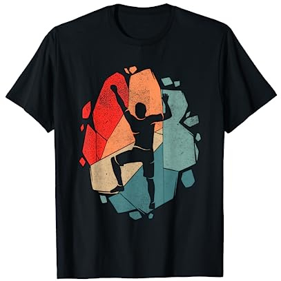 Bouldern Grimpeurs Enfants Hommes Garçons Montagnes Escalade T-Shirt