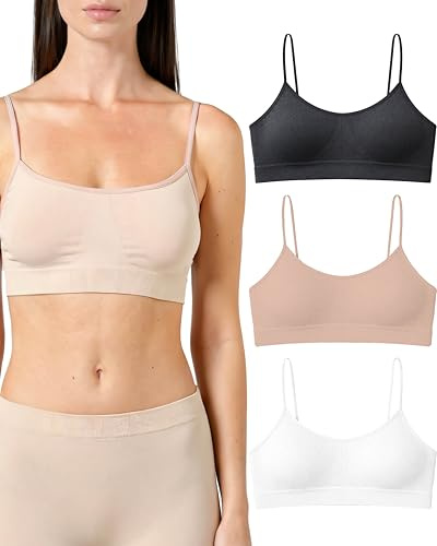 Risalti Sujetador Mujer de Bambú 3 Pz - Sin Aros Apoyo Ligero, Más Suave Que el Deportivo, Sin Costuras - Made in Italy