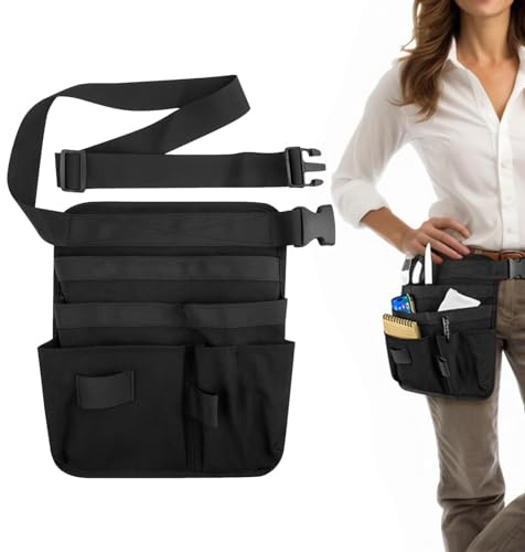 Sillas Bolsa de camarero con cinturón,bolsa de camarero, delantal de camarera de múltiples bolsillos, Bolsa de bolsillo de dinero de tamaño de camarero de restaurante, bolsa de delantal de restaurante
