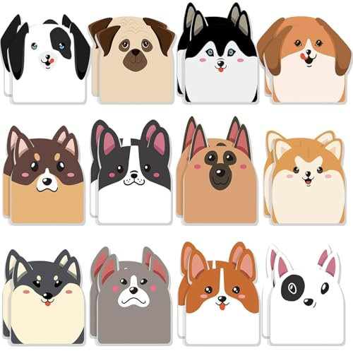 24pack Haftnotizen,Koqit 720 Blätter Haftnotizen,Notizblöcke Klebezettel,Schulsachen,Notizblock Klein,TierföRmiger Haftnotizblock Ideal FüR BüRo, Kinder, Studenten, Etikettengeschenke,Adventskalender