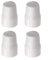 Radiator Valve Cap, Easy Install Push Fit Replacement Valve Cover, White ABS Plastic Radiator Cap, for Home Heating System(4pc)