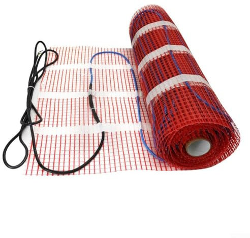 Kit de chauffage au sol électrique au design élégant 220 V avec contrôleur numérique intuitif (50 cm x 3 m)