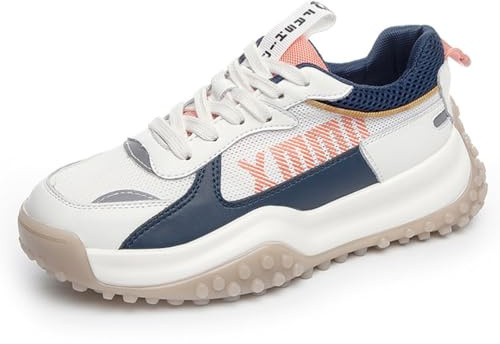 Eestfy Scarpe da Running Donna Sneakers con Piattaforma Chunky Mesh Traspirante Leggere Scarpe Dad alla Moda per Camminare e Running Abbigliamento Casual Comfortable Sportive,Blu,38 EU