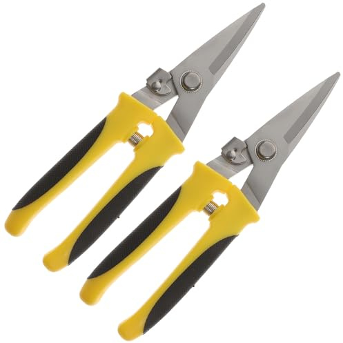 Levemolo Herramienta de Corte de Metal Tijeras de Hojalatero, 2 Piezas de Acero Inoxidable para Construcción de Techos y Uso en Manualidades