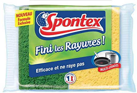 Spontex Reinigungsschwamm, streifenfrei, 2 Stück