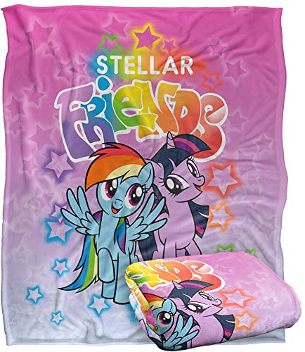 My Little Pony Stellar Friends Silky Touch Super Soft Throw Blanket 152 X 127 Cm