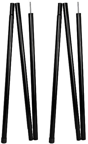 ONTYZZ Zeltstangen Camping Tarp Stangen Portable Leichtgewicht Zeltstangen Zelt Kopffreiheit Veranda Stangen Eisenrohr Markise Stangen Satz von 2