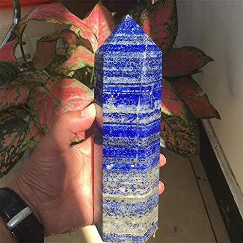 RVBLRDSE Natural Lapis Lazuli Pillar ore Quartz Crystal Rod Point Column mace Column Stone Crystal Specimen