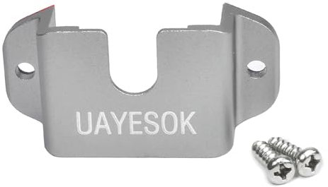 UAYESOK 3-In-1 Car Walkie Talkie Holder, Handheld Radio& Speaker Microphone& Mobile Radio Mic Mount, CB Radio Mic Bracket with 3M Adhesive Back for Baofeng Kenwood Motorola Quansheng (Grey 1 pcs)