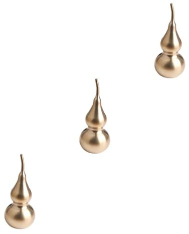 MAGICLULU 3pcs Sturdy Material Gourd Adornment Creative Gourd Shape Fine Craftsmanship Decor