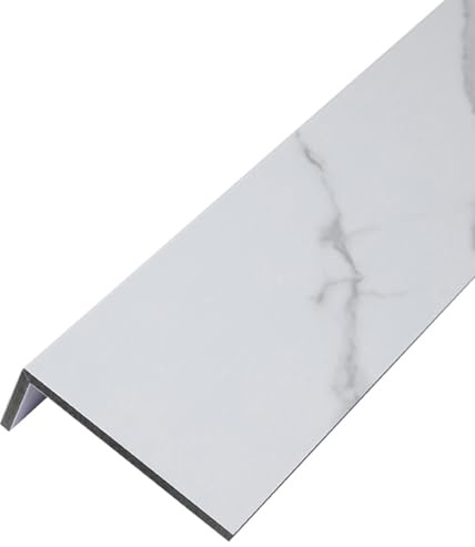 Appui de Fenêtre Aspect Marbre Gris - Plastique Acrylique Rebord de Fenetre Interieur, Couverture de Rebord de Fenêtre de Carte de Remplacement, Étanche et Facile à Installer(60x10cm(23.6x3.9in))