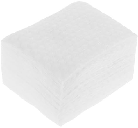 TOPPERFUN Quadrati in Cotone 450 Pezzi per Rimozione Smalto e Cosmetici, Spugna in Cotone Spesso per Viso e Unghie, Tessuti Riutilizzabili per Pulizia e Esfoliazione Professionale