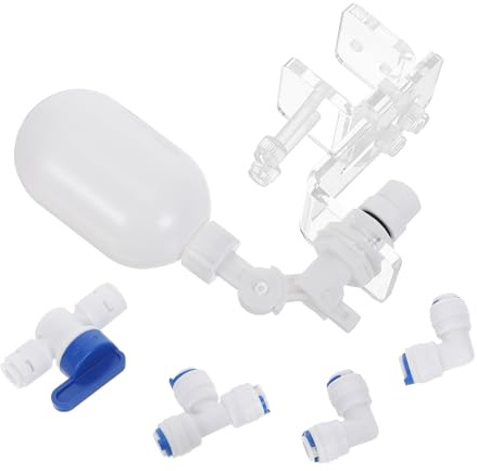 Toddmomy Valvola Galleggiante Automatica e Funzionamento senza Mani per Acquario con Controllo Livello Acqua in Plastica 13x13x4cm per Gestione Acquari e Sistemi di Purificazione