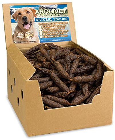 Arquivet Salchichas de Jamón - Snacks perros (Expositor de 200 unidades)