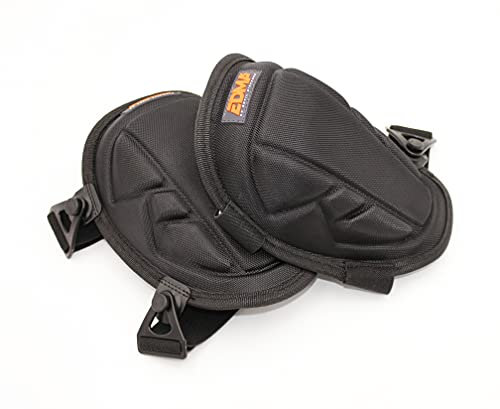 EDMA - 2 Genouillères Gel de Travail - Rembourrage en Mousse avec Coussin en Gel Confortables et Sangles Réglables - 259755 - Protection Genoux pour Carreleur et Travaux de Bricolage
