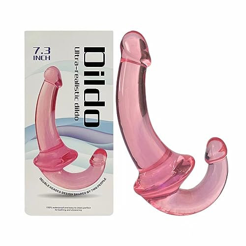 Dildo Rosa A Doppia Testa Stimolatore Del Punto G Per Donne Giocattoli Sessuali Per Principianti E Avanzati Dildo Lesbico Con Strap On Stimolatore Vaginale A Doppia Testa Plug Anale