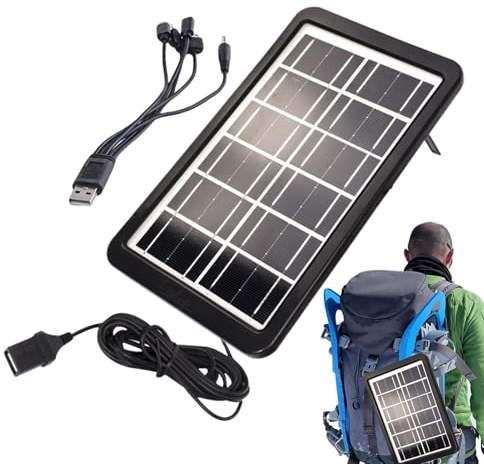 Solkraftbank, bärbar snabbladdande 6 V 3 W powerbank, campingutrustning fiskeutrustning överlevnadsverktyg kontor bil utomhusupplevelse, denna solkraftbank fungerar en pålitlig följeslagare